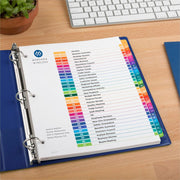 Avery 1-31 Dividers, 31 Tabs, Ready Index, Multicolor Tabs (11129), 1 Set