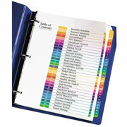 Avery 1-31 Dividers, 31 Tabs, Ready Index, Multicolor Tabs (11129), 1 Set