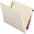 Smead Straight Tab Cut Letter Recycled Fastener Folder, Manila, 8 1/2" Width x 11" Length, 50 / Box, SMD34160