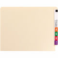 Smead Straight Tab Cut Letter Recycled Fastener Folder, Manila, 8 1/2" Width x 11" Length, 50 / Box, SMD34160