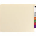 Smead Straight Tab Cut Letter Recycled Fastener Folder, Manila, 8 1/2" Width x 11" Length, 50 / Box, SMD34160