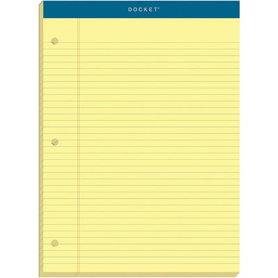 TOPS Double Docket Rigid Back Legal Pads, 8 1/2" x 11 3/4", 1 Pad — view 1