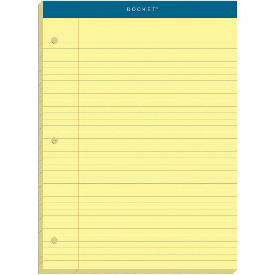 TOPS Double Docket Rigid Back Legal Pads, 8 1/2" x 11 3/4", 1 Pad — view 1