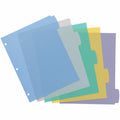 Avery Big Tab Write & Erase Plastic Dividers, 5 tabs, 1 set, Multicolor, 8.50" Width x 11" Length, 5 / Set, AVE16170