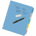 Avery Big Tab Write & Erase Plastic Dividers, 5 tabs, 1 set, Multicolor, 8.50" Width x 11" Length, 5 / Set, AVE16170