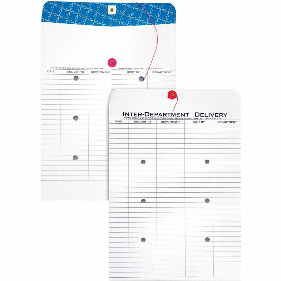 Quality Park 10 x 13 Treated Inter-Departmental Envelopes, White, 100 / Box — view 1