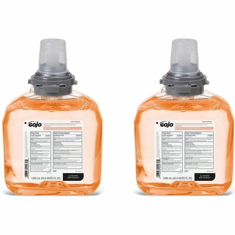 Gojo TFX Premium Foam Antibacterial Handwash, 2 / Carton — view 1