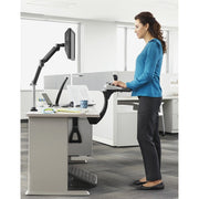 3M Sit/Stand Easy Keyboard Tray Platform Gel Wrists Precise Mouse Pad, 1 Each