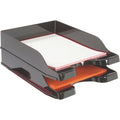 Deflecto DocuTray Multi-Directional Stacking Tray, Black, 1 Set, DEF63904