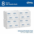 Kimberly-Clark Kleenex Multi-Fold Towels, White, 8 / Carton, KCC02046