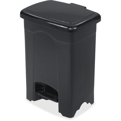 Safco Plastic Step-on 4-Gallon Receptacle, Black, /CT — view 1
