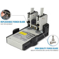 Carl XHC2100 Extra Heavy-duty Two Hole Punch, Blue, CUI62100