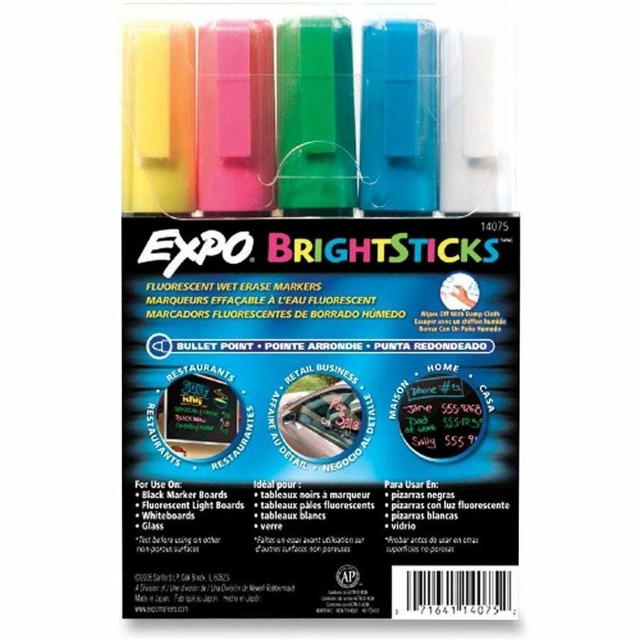 Expo Bright Sticks Marker Set, Green, Non-toxic, 1 Set, SAN14075
