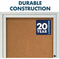 ACCO Quartet Enclosed Bulletin Board for Indoor Use, QRT2363