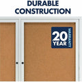 ACCO Quartet Enclosed Bulletin Board for Indoor Use, QRT2364