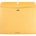Quality Park 9 x 12 Clasp Envelopes with Deeply Gummed Flaps, Kraft, 100 / Box, QUA38090
