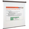 ACCO Quartet Manual Projection Screen, White, QRT696S