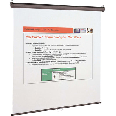 ACCO Quartet Manual Projection Screen, White, QRT696S