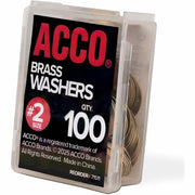 ACCO Brass Fastener Washers, 1 Box