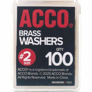 ACCO Brass Fastener Washers, 1 Box
