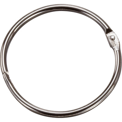 Officemate Loose-Leaf Book Rings, Silver, 100 / Box, OIC99703