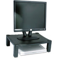 Kantek Single-Level Height-Adjustable Monitor Stand, Black, KTKMS400