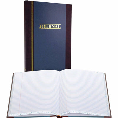 ACCO Wilson Jones S300 Record Ruled Account Journal, Blue, 7.25" Width x 11.75" Length, WLJS300-3-R