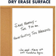 Quartet Standard Combination Whiteboard/Cork Bulletin Board, 1 Each