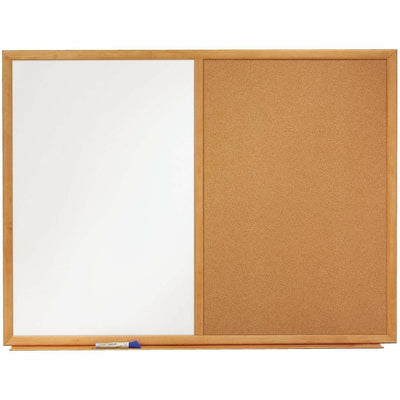 ACCO Quartet Standard Combination Whiteboard/Cork Bulletin Board, /CT — view 1
