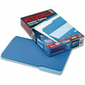 TOPS Pendaflex 1/3 Tab Cut Legal Recycled Top Tab File Folder, Blue, 8 1/2" Width x 14" Length, 100 / Box, PFX435013BLU