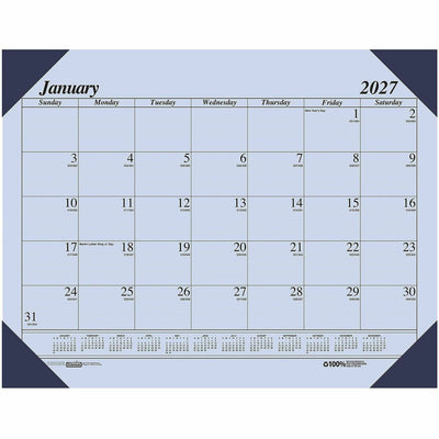 House of Doolittle Ecotones Compact Calendar Desk Pads, Orchid, 22", 6EA/PK 8PK/CT — view 1