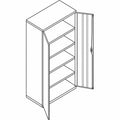 The HON HON Assembled 72" High Storage Cabinet, Charcoal, HONSC2472S