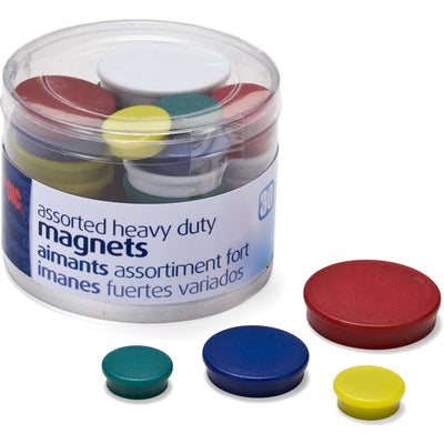 Officemate Heavy-Duty Assorted Magnets, Green, OIC92501