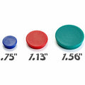 Officemate Heavy-Duty Assorted Magnets, Green, OIC92501
