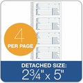 TOPS Telephone Message Book, White, 11" Width x 5.50" Length, TOP74620