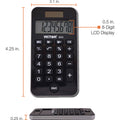 Victor 900 Handheld Calculator, Black, VCT900