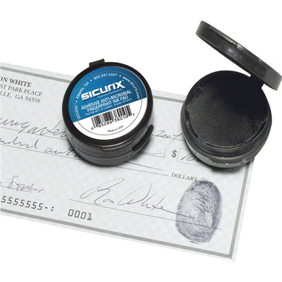 Baumgartens SICURIX Inkless Fingerprint Pad with Adhesive BLACK (38010), BAU38010