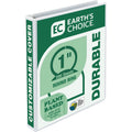 Samsill Earth's Choice Plant-based Durable View Binder, White, 8 1/2" Width x 11" Length, SAM18937