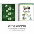 Samsill Earth's Choice Plant-based Durable View Binder, White, 8 1/2" Width x 11" Length, SAM18937