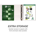 Samsill Earth's Choice Plant-based Durable View Binder, White, 8 1/2" Width x 11" Length, SAM18967