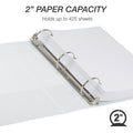 Samsill Earth's Choice Plant-based Durable View Binder, White, 8 1/2" Width x 11" Length, SAM18967
