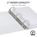 Samsill Earth's Choice Plant-based Durable View Binder, White, 8 1/2" Width x 11" Length, SAM18987