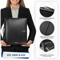 Samsill Regal Letter Pad Folio with Fastener, Black, 8 1/2" Width x 11" Length, SAM15540