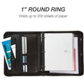 Samsill Letter Pad Folio, Black, 8 1/2" Width x 11" Length, SAM15650
