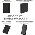 Samsill Letter Pad Folio, Black, 8 1/2" Width x 11" Length, SAM15650