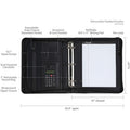 Samsill Letter Portfolio, Black, 8 1/2" Width x 11" Length, SAM15670