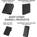 Samsill Letter Portfolio, Black, 8 1/2" Width x 11" Length, SAM15670