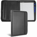 Samsill Letter Pad Folio, Black, 8 1/2" Width x 11" Length, SAM70820