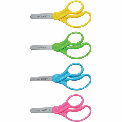 Acme United Westcott 5" Kids Blunt Tip Scissors, Assorted, 12EA/BX 20BX/CT — view 1