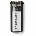 Durable Office Label Window Key Tags, Black, 6 / Pack, DBL1957-01